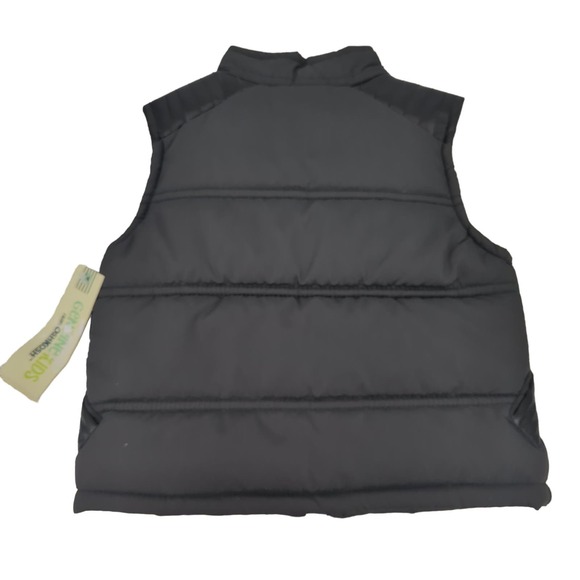 NWT Genuine Kids from Oshkosh Charcoal/Black Toddler Sweater Vest 12M - Picture 4 of 5